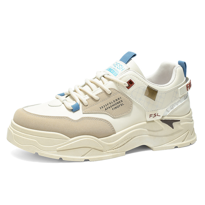Men's Colorblock Cushioned Platform Casual Shoes 6