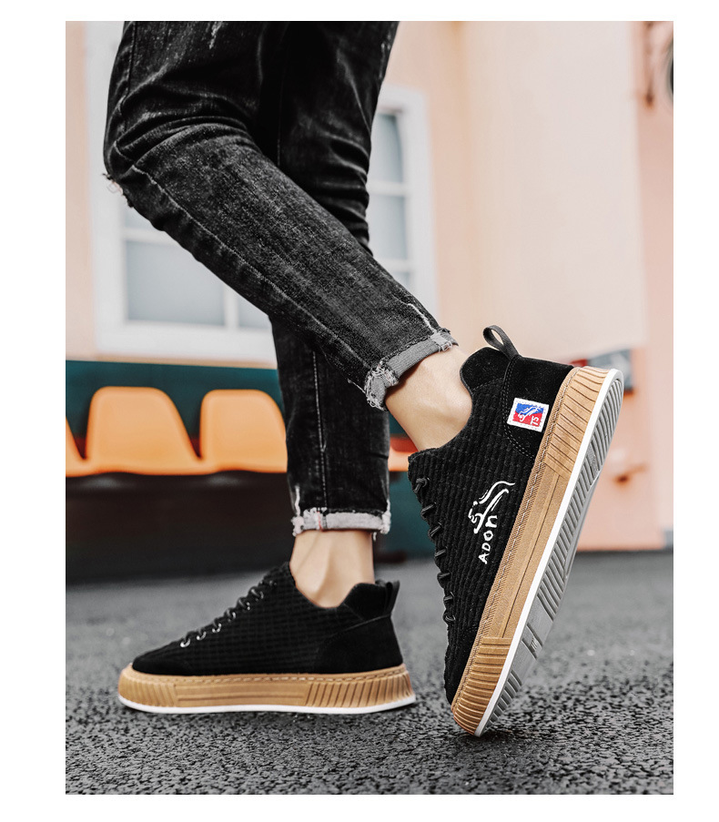 Men's Vintage Lace-Up Non-Slip Casual Shoes detail 12
