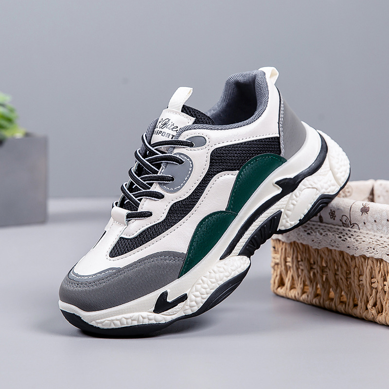 Women's Breathable Colorblock Platform Casual Sneakers 4