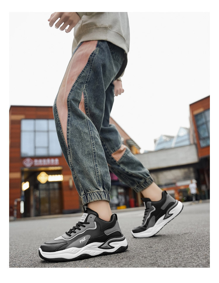 Zapatillas de deporte con plataforma acolchada para hombre color block detail 7