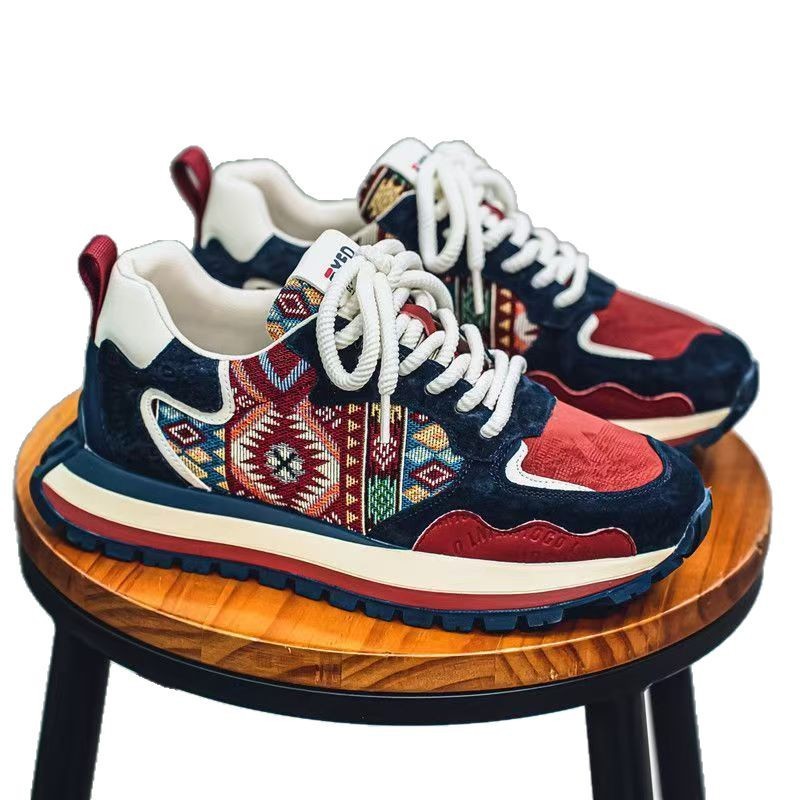 Chaussures casual pour homme à plateforme et motifs ethniques vintage 6
