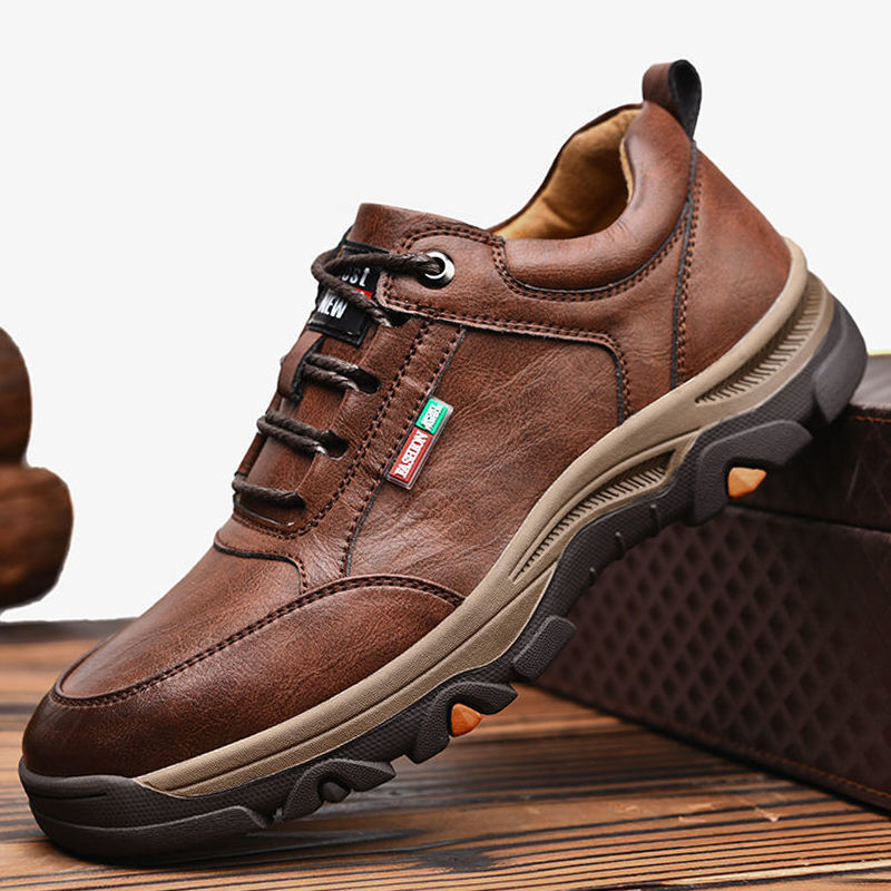 Men's Non-Slip PU Leather Outdoor Casual Shoes 4