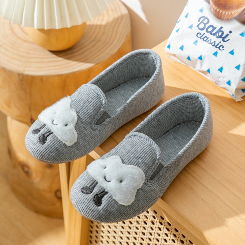 Women's Cozy Soft-Sole Cotton Slip-On Slippers detail 3