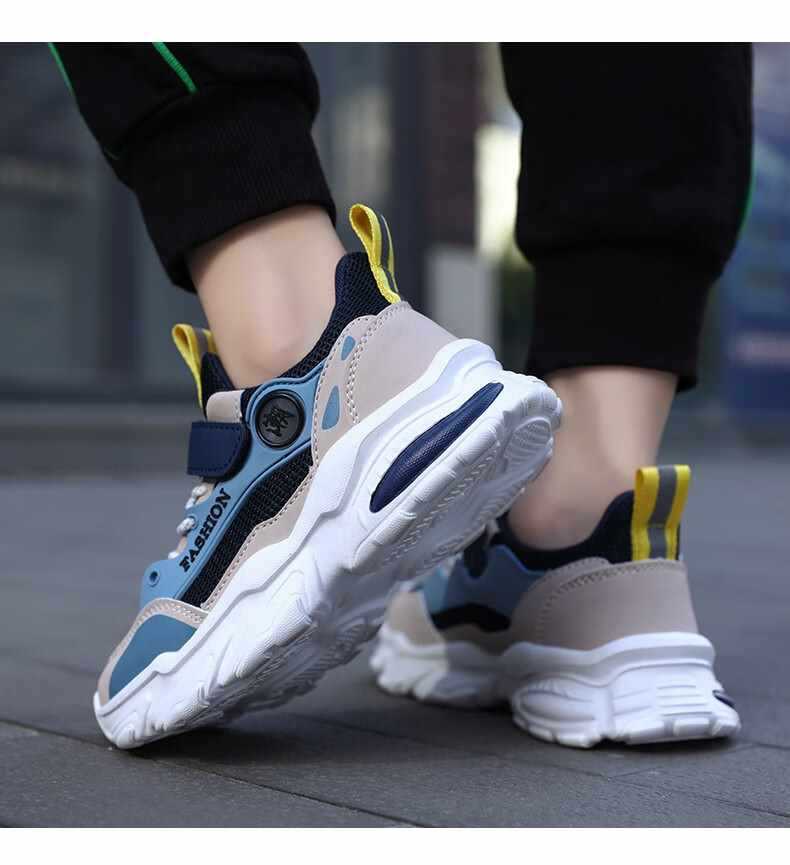 Atmungsaktive gedämpfte Laufschuhe für Kinder aus Mesh detail 3