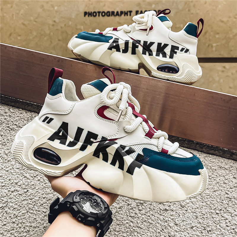 Zapatillas de deporte casuales para hombre con plataforma chunky 3