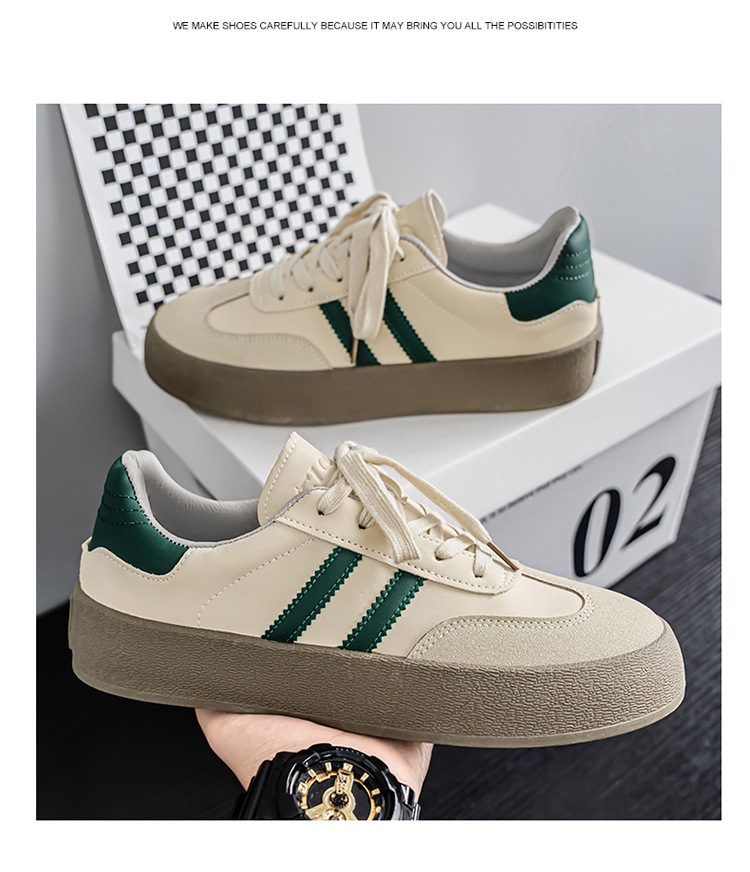 Men's Retro Colorblock Platform Skate Shoes detail 14