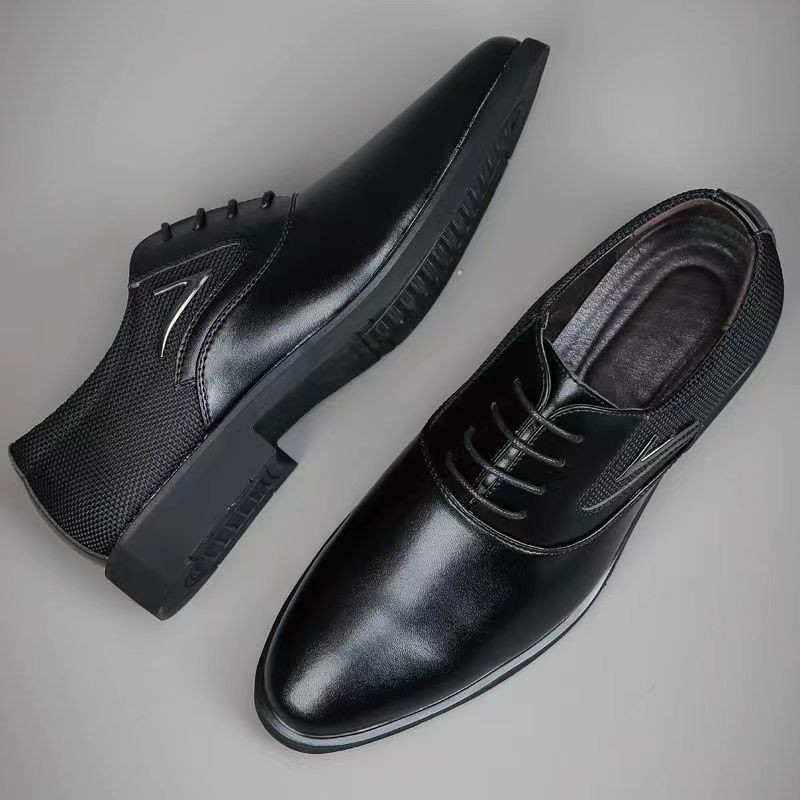 Elegante veterschoenen met spitse neus voor heren 3