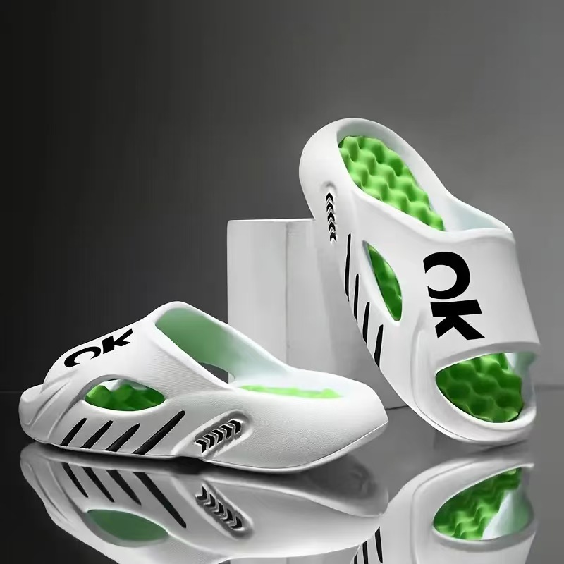 Pantofole unisex imbottite e leggere in EVA a punta aperta 3