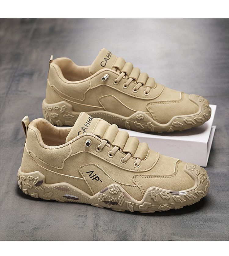 Rutschfeste Herren-Freizeitschuhe mit Schnürung für draußen detail 9
