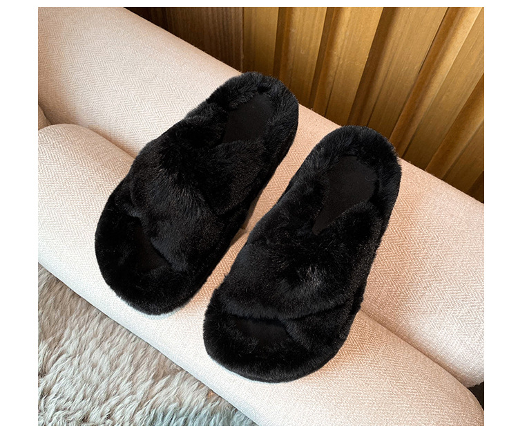 Women's Cozy Plush Cross-Band Open-Toe Slippers detail 20