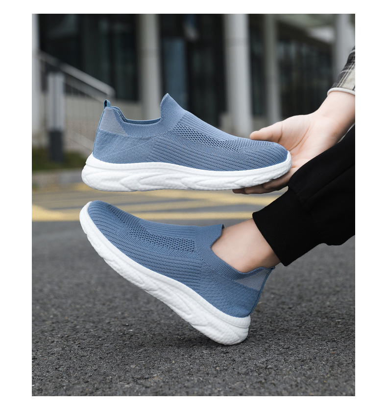 Men's Breathable Knit Slip-On Casual Shoes detail 6