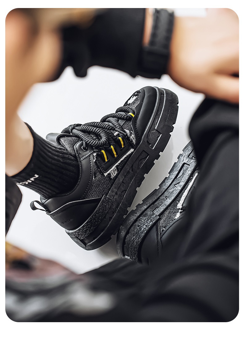 Scarpe casual chunky con plateau e lacci da uomo detail 3