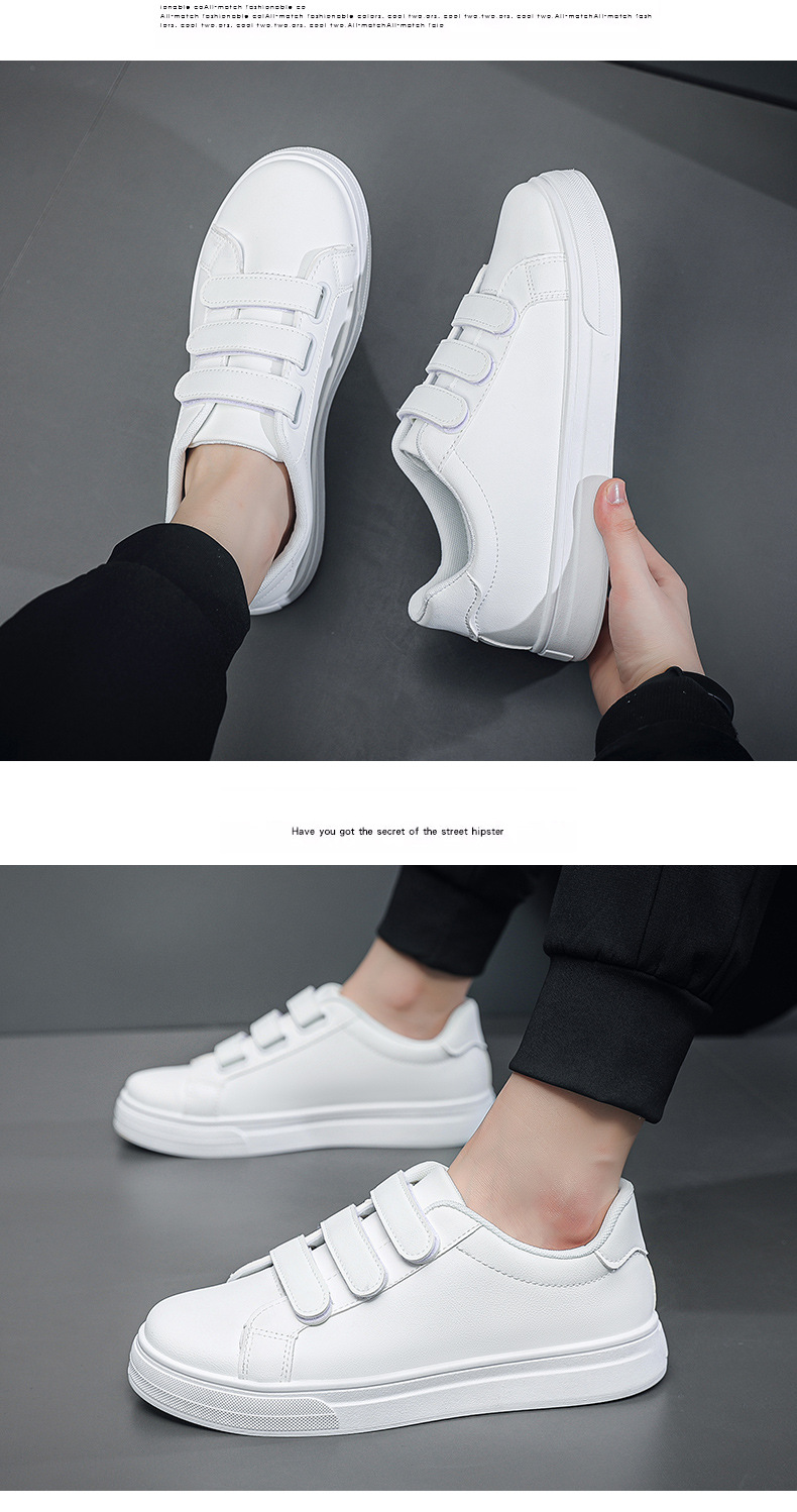 Herren Sneaker aus PU-Leder mit 3 Klettverschlüssen detail 14