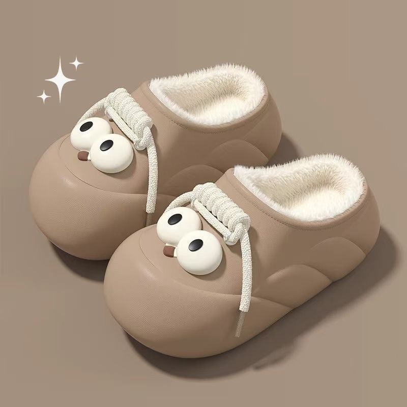 Pantofole platform da donna calde con fodera in peluche slip-on 3