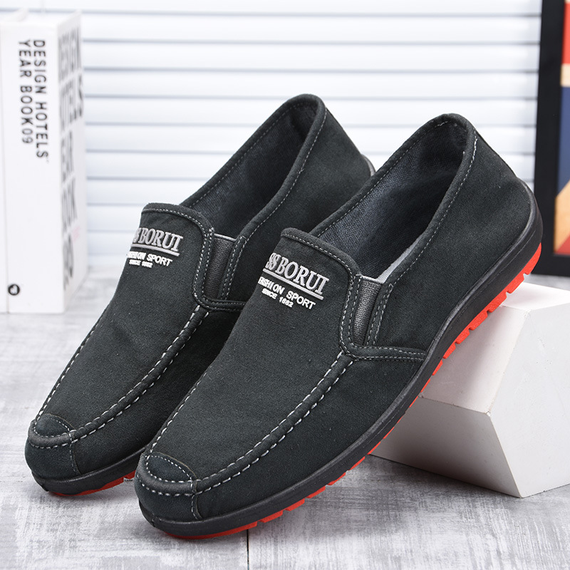 Atmungsaktive Canvas-Freizeitschuhe für Herren zum Hineinschlüpfen