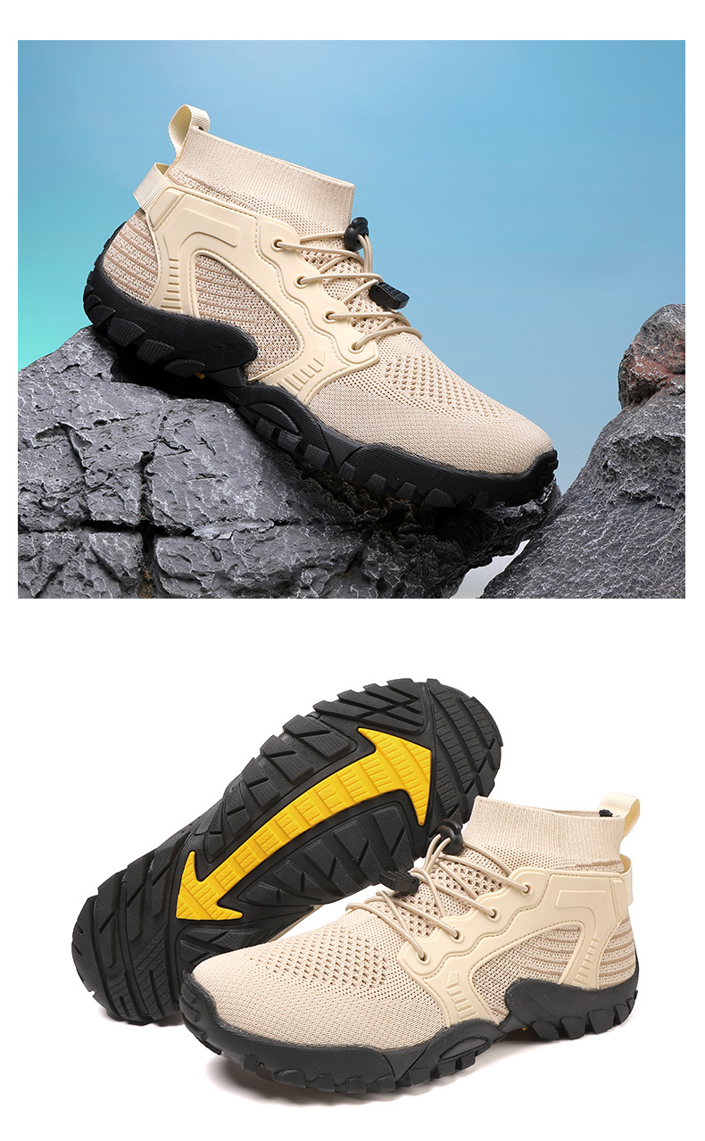 Atmungsaktive rutschfeste Sportschuhe für Herren aus Strick detail 15
