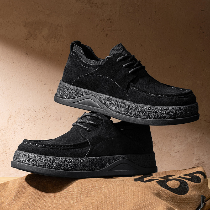 Men's Suede Cushioned Lace-Up Casual Shoes detail 18