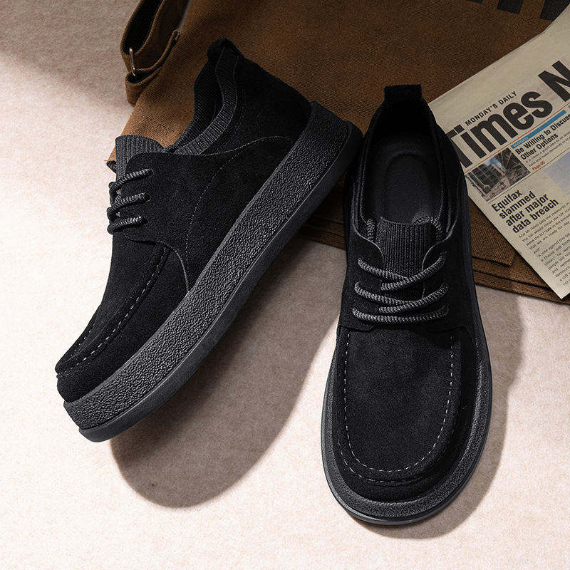 Men's Suede Cushioned Lace-Up Casual Shoes detail 10