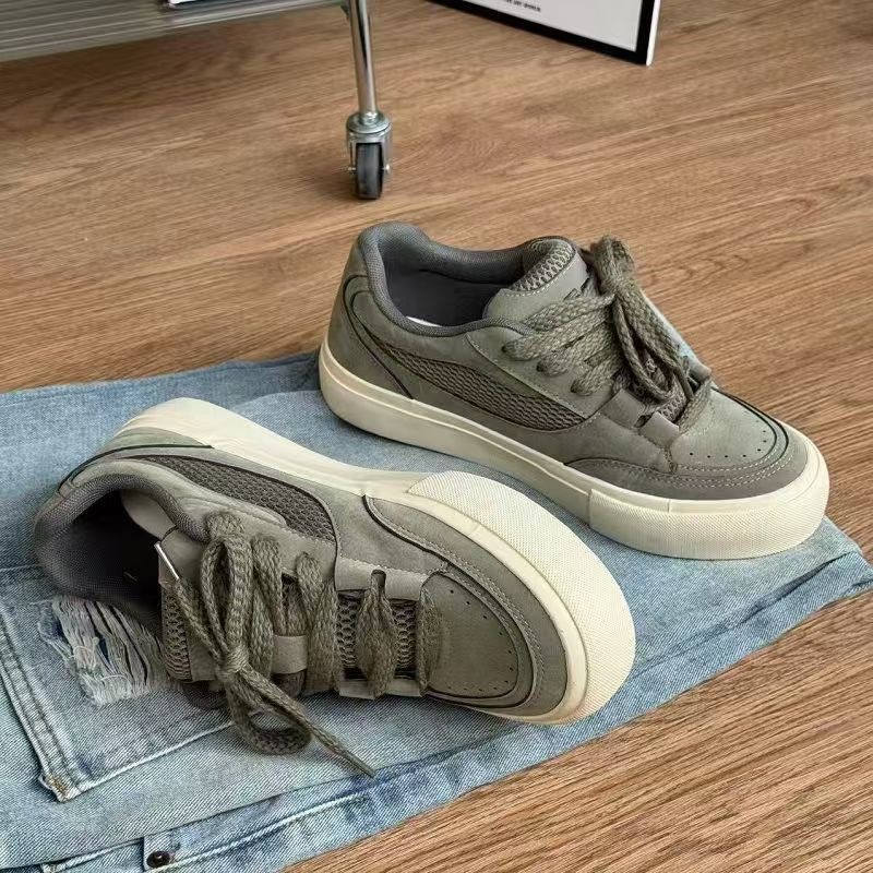 Chaussures de skate unisexes respirantes à lacets en daim detail 9