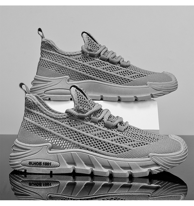 Chaussures casual pour homme en mesh respirant à semelle plateforme detail 6