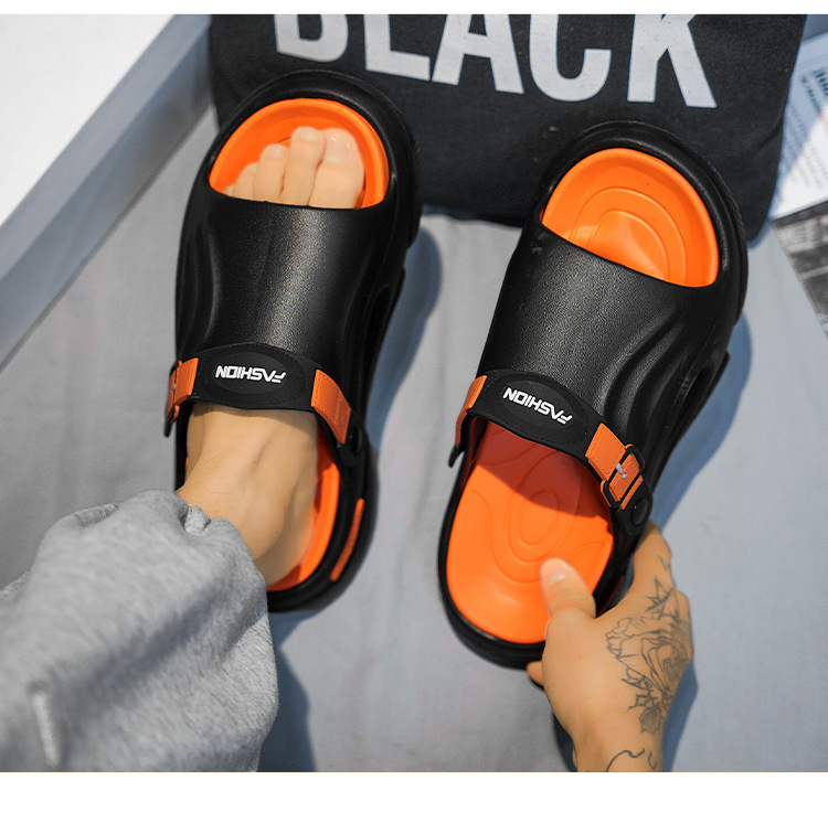 Chaussons légers en EVA pour hommes à bout ouvert et amorti detail 6