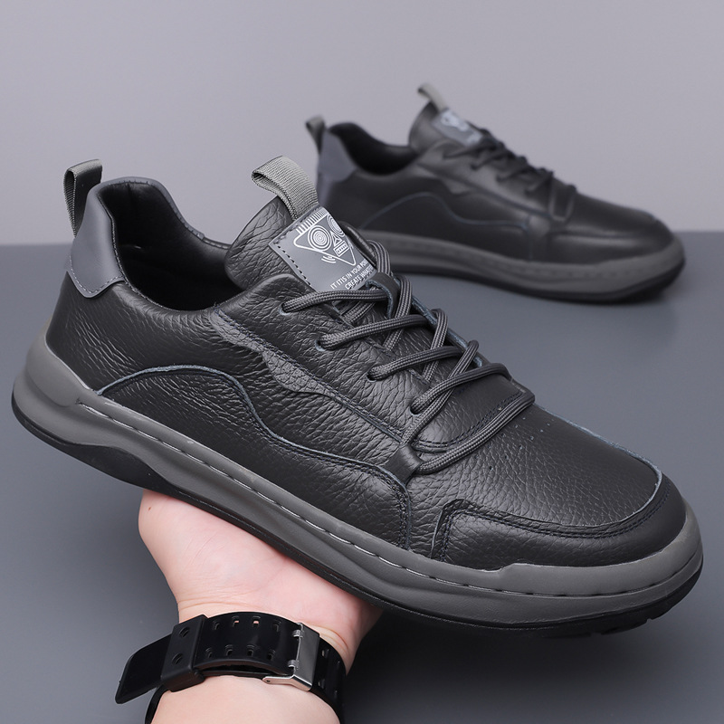 Men's Leather Lace-Up Casual Shoes 2