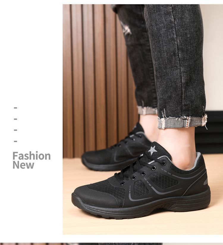 Men's Breathable Cushioned Lace-Up Athletic Shoes detail 2