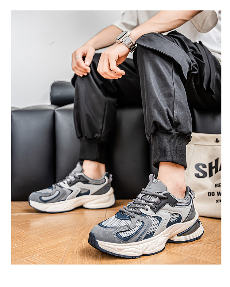Men's Breathable Cushioned Platform Casual Shoes detail 5