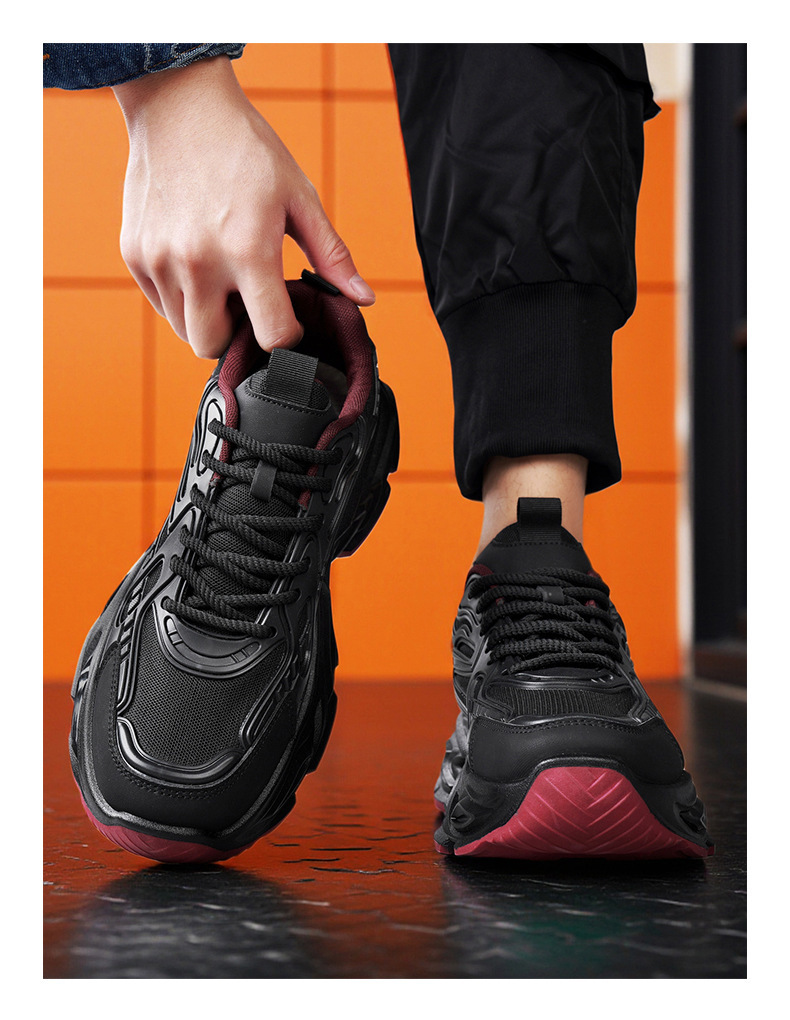 Atmungsaktive Plateau-Sneaker für Herren mit Dämpfung detail 2
