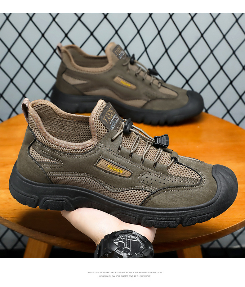 Scarpe casual da uomo leggere e traspiranti in mesh detail 4