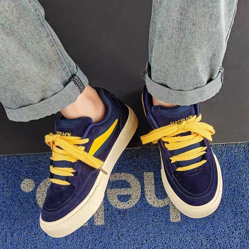Unisex Skateschuhe aus atmungsaktivem Wildleder im Colour-Blocking-Design detail 3