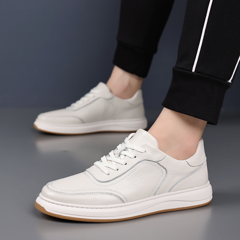 Scarpe casual da uomo in pelle stringate e antiscivolo 5