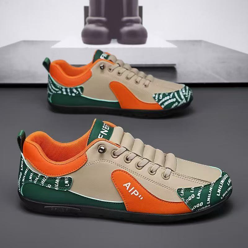 Leichte Freizeitschuhe für Herren mit Schnürung im Colorblock-Design