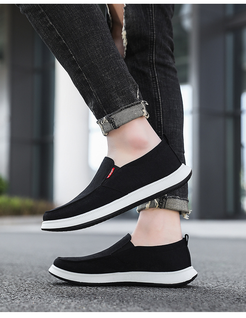 Men's Breathable Canvas Slip-On Casual Shoes detail 18
