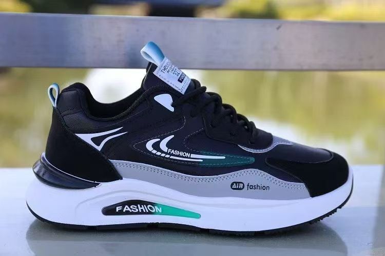 Casual herenschoenen met plateauzool en kleurvlakken detail 15