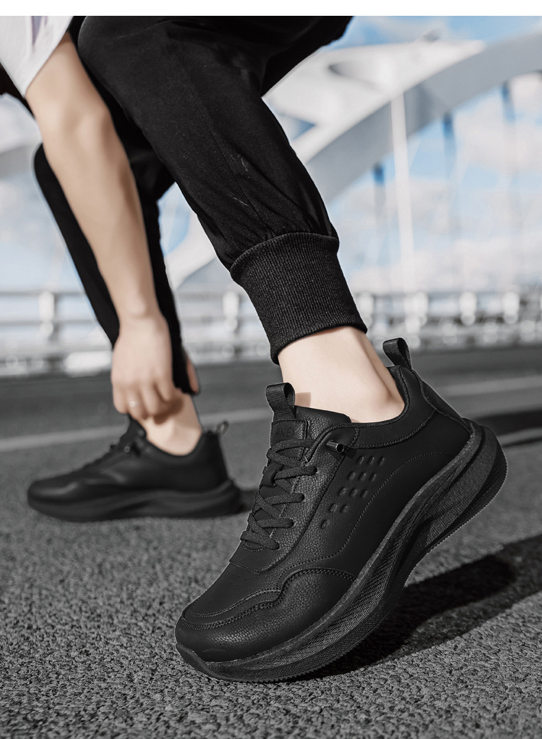 Chaussures casual à plateforme et lacets pour homme avec amorti detail 4