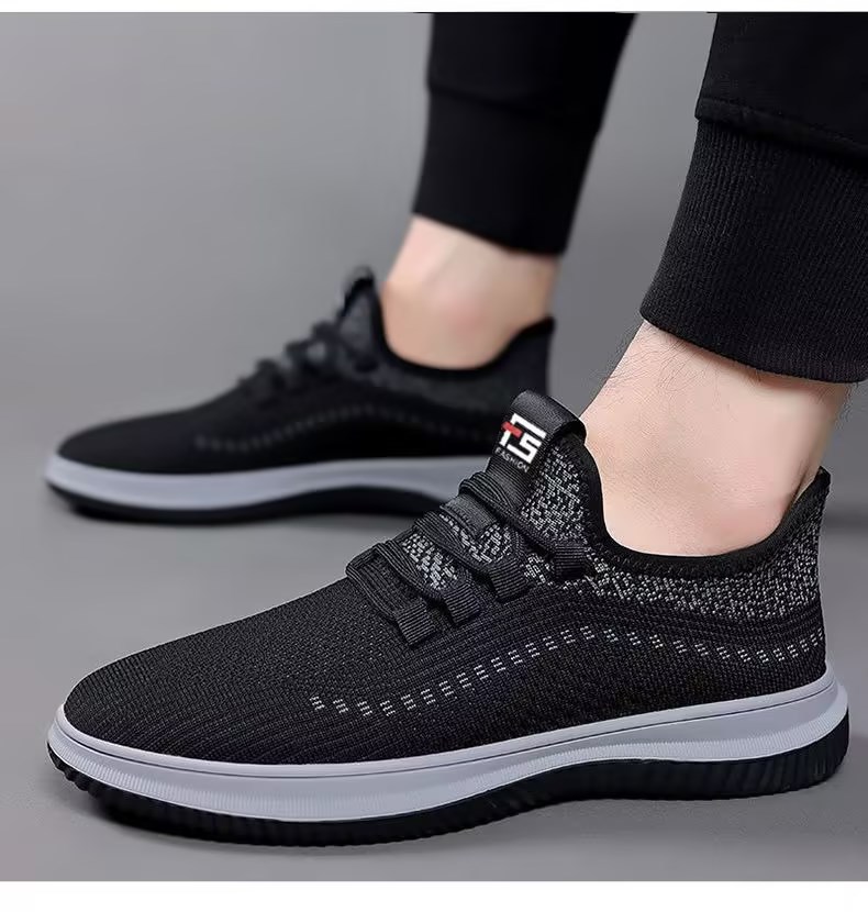 Atmungsaktive, leichte Freizeitschuhe aus Strick für Herren detail 10