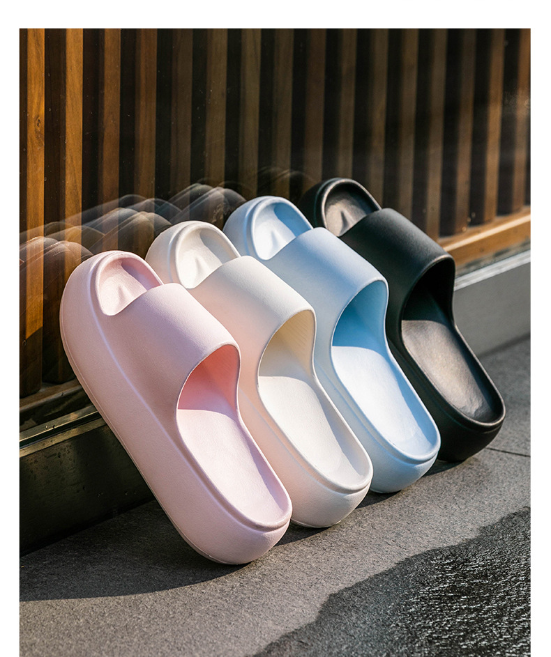 Unisex Thick Platform EVA Cushioned Open-Toe Slippers detail 6