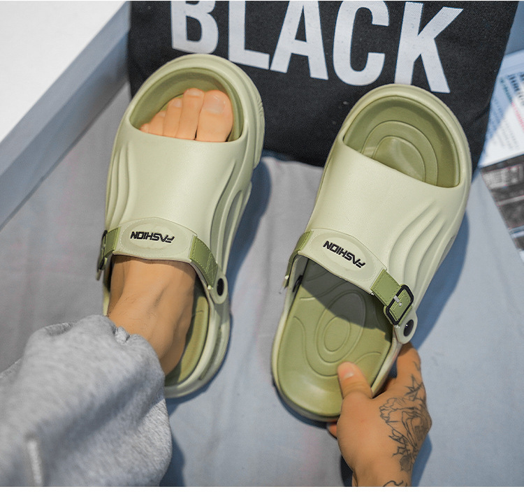 Chaussons légers en EVA pour hommes à bout ouvert et amorti detail 9