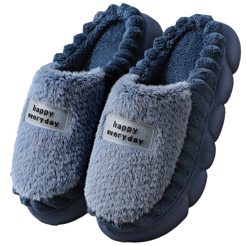 Chaussons Unisexe Chauds et Confortables à Plateforme en Peluche 5