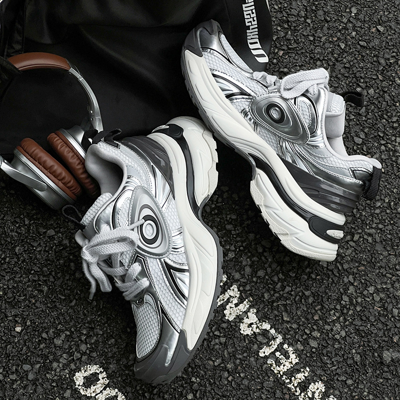 Unisex ademende platform sneakers met demping 4