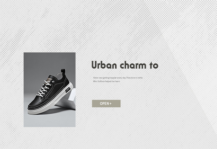 Herren Freizeitschuhe aus PU-Leder Rutschfeste Sneaker zum Schnüren detail 1