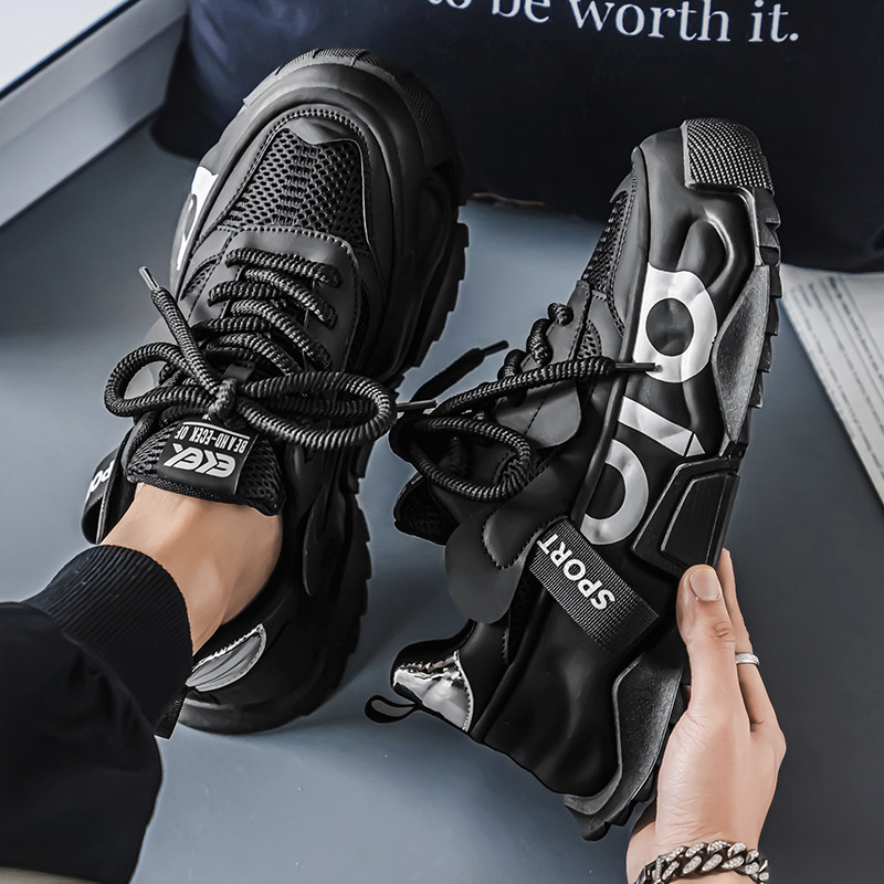 Zapatillas de deporte chunky unisex transpirables con plataforma 5