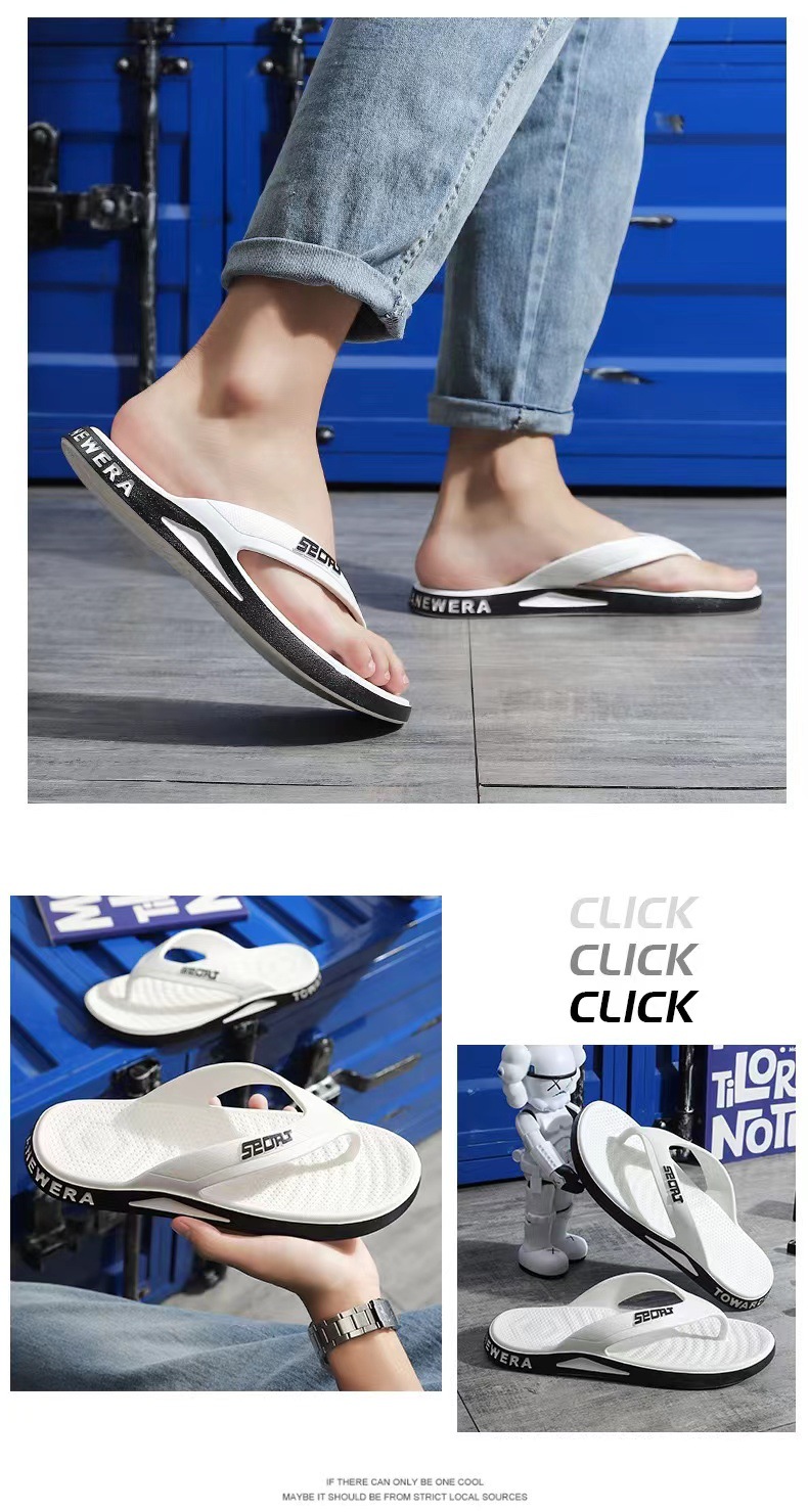 Men's Sporty Non-Slip Cushioned Beach Flip-Flops detail 6
