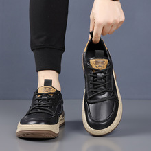 Scarpe casual da uomo in pelle stringate e antiscivolo detail 1