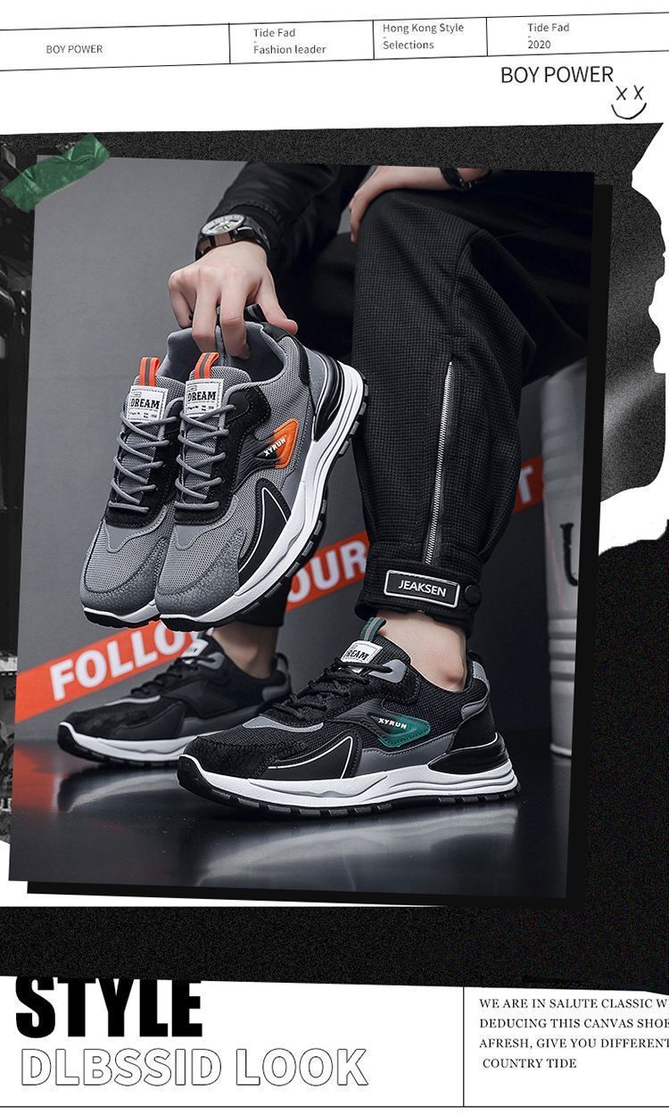 Atmungsaktive Mesh-Laufschuhe für Herren zum Schnüren detail 11