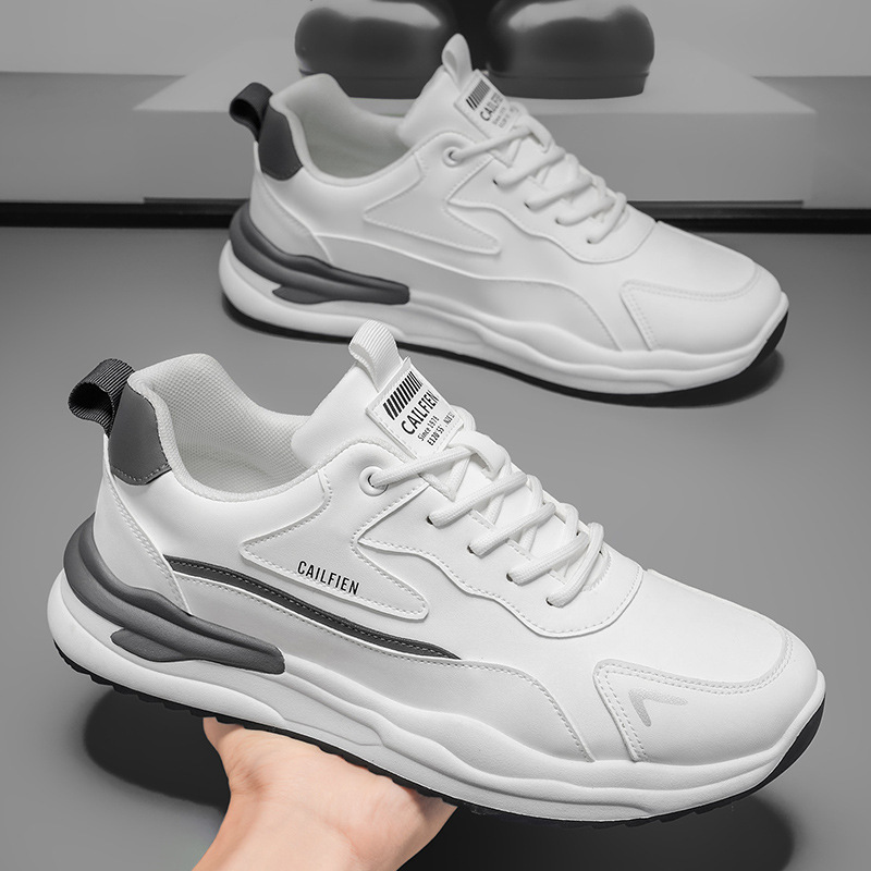 Men's Cushioned Platform Lace-Up Casual Shoes 4