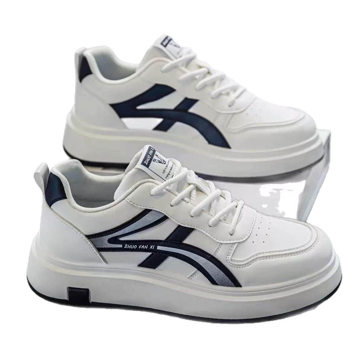 Gedämpfte Freizeitschuhe für Herren mit Schnürung & Colorblocking 6