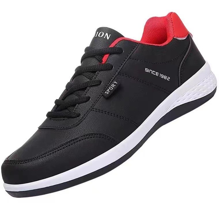 Leichte Freizeitschuhe für Herren aus PU-Leder mit Schnürung 6
