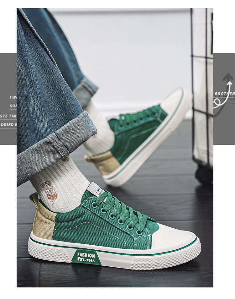 Atmungsaktive Herren-Freizeitschuhe aus Canvas mit Schnürung detail 20